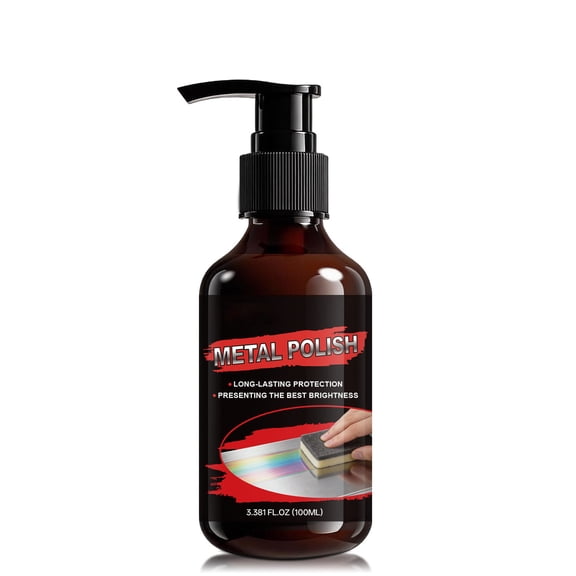 Beforeyayn Professional-Grade Liquid Metal Polish and Protectant, Deeply Cleans and Restores Luster to Tarnished Chrome Stainless Steel and Alloy Surfaces with Lasting Shine.