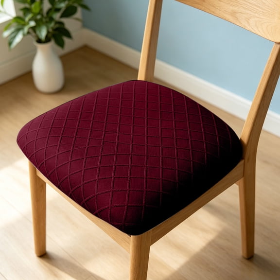 Beforeyayn Rhombus Cushion Cover, Dining Chair Slipcover for Home Use, for Families or Renters, on Kitchen Chair or Patio, for Washable Rhombus Pattern