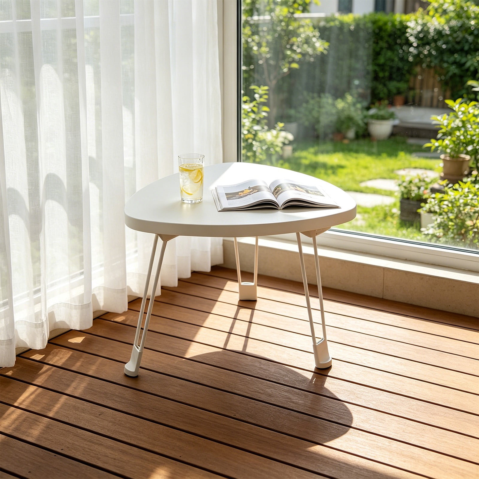 Mini Table Self Beforeyayn Small Table Foldable, Sofa side table mobile small round ...