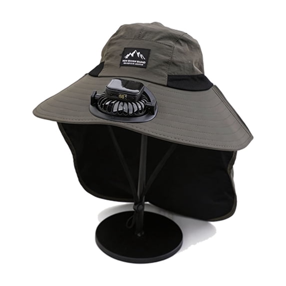 Beforeyayn Solar Fan Sun Hat, Breathable Mesh Hat with Solar Panel for Hands Free Cooling, Ideal for Fishing or Boating Lovers on Lake or Pier for Cooling Breeze
