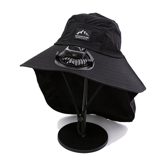 Beforeyayn Solar Fan Sun Hat, Keeps You Cool with a Steady Breeze, for Sports Fans or Campers, At Baseball Game or Campsite, for No Sweating Outdoors