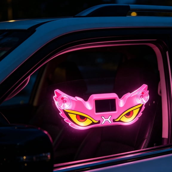 Beforeyayn Auto Solar Eye Light, Powered Devil Strobe for Truck Windows, for Delivery Drivers or Night Workers, on Side Window or Rear, for Increased Visibility