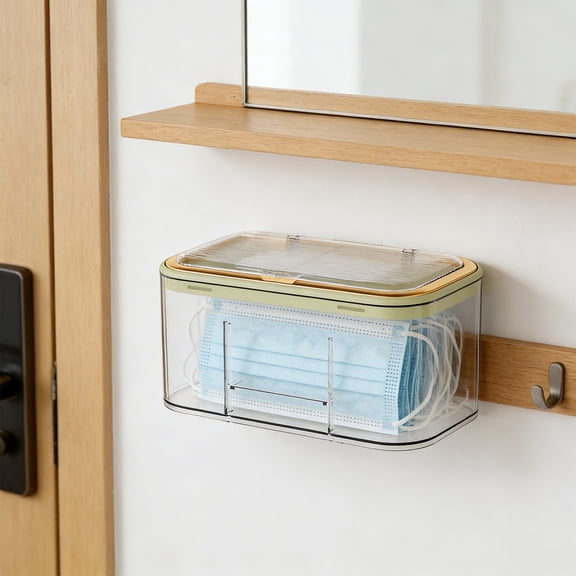 Beforeyayn Spring Tissue Box, Wall mounted, for tissues and masks.