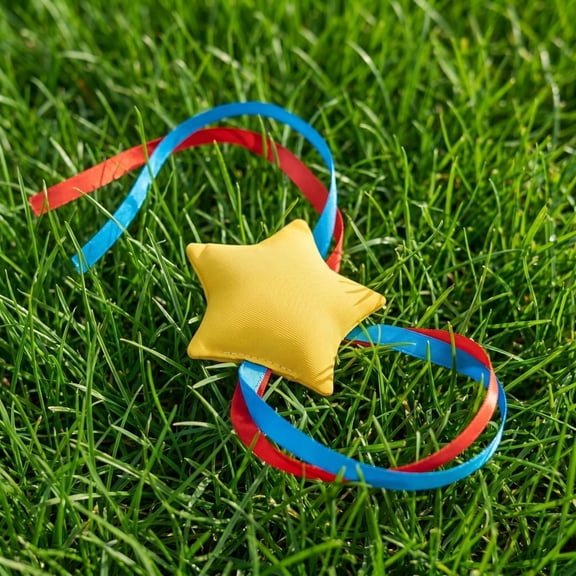 Beforeyayn Star Shaped Cloth Strips With Ropes, Thickened Cloth Throwing Game Props, Backyard Or Park, Outdoor Play Activity