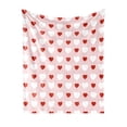 thumbnail image 1 of Beforeyayn Valentine Flannel Throw Blanket, Red Heart Patterned Soft Fleece Blanket, Cozy Warm Wrap for Couch, Sofa, Bed Lounging, and Comfortable Relaxation, 1 of 6