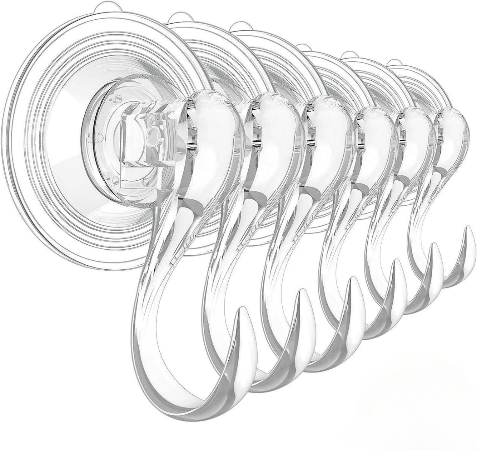 Beforeyayn6PCS Suction Cup Hooks, Small Clear Heavy Duty Vacuum Suction