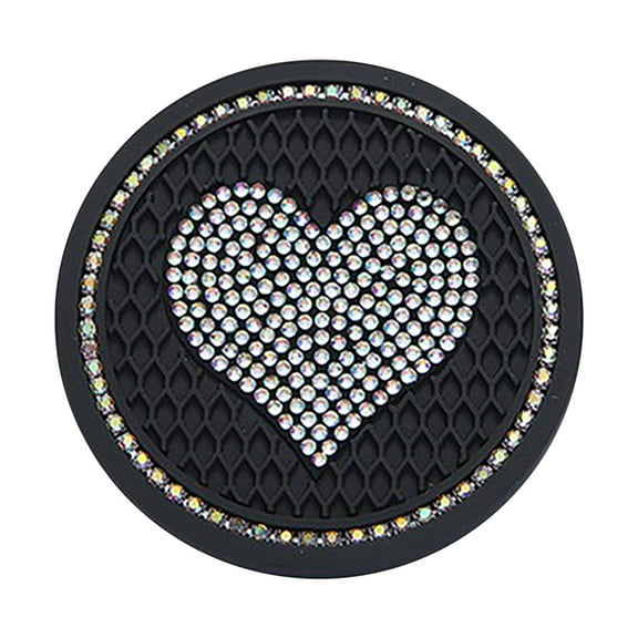 BeforeyaynUniversal Vehicle Bling Cup Holder Insert Car Interior Accessories-2.76 Inch Silicone Slip Crystal Rhinestone Car Universal