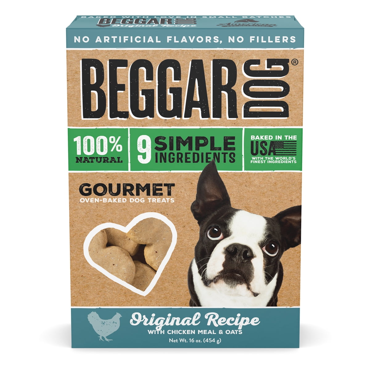 Beggar Dog Original Recipe Gourmet OvenBaked Dog Treats 16 oz. Box