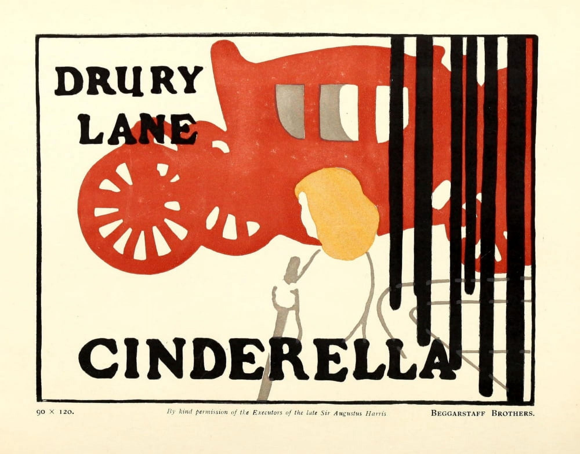 Beggarstaffs The Poster 1899 Drury Lane Cinderella Canvas Art - Beggarstaffs (24 x 36)