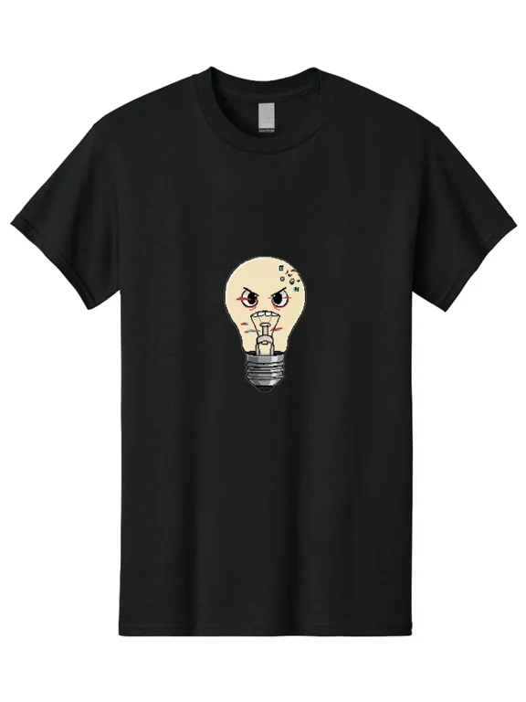 Beggh-Bulb Mens Graphic Tee, 100% Cotton, Casual Summer Wear
