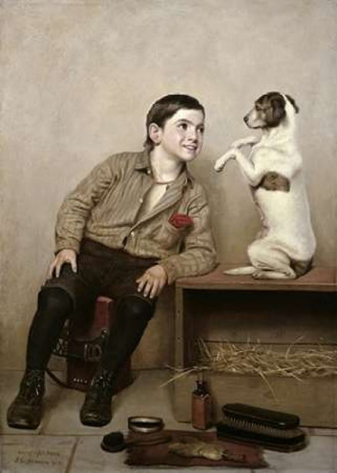 Begging Canvas Art - John George Brown (20 x 28)