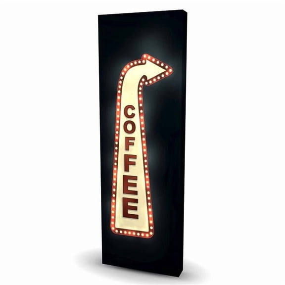 Begin Home Decor  16 x 48 in. Coffee - Red Object Canvas Art for Stylish Home Decor