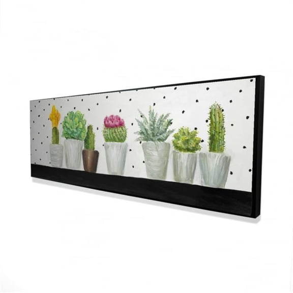 Begin Home Decor 20 x 60 in. Mini Cactus & Succulents - Floral Canvas Home Decor