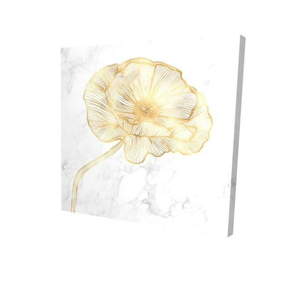 Begin Home Decor 2080-0808-FL301-1 8 x 8 in. Golden Poppy Flower-Print on Canvas
