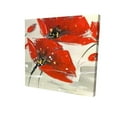 thumbnail image 1 of Begin Home Decor 2080-0808-FL52 8 x 8 in. Abstract Red Flowers in the Wind-Print on Canvas, 1 of 1