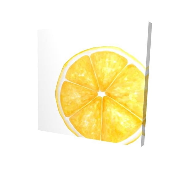 Begin Home Decor 2080-0808-GA75 8 x 8 in. Lemon Slice-Print on Canvas
