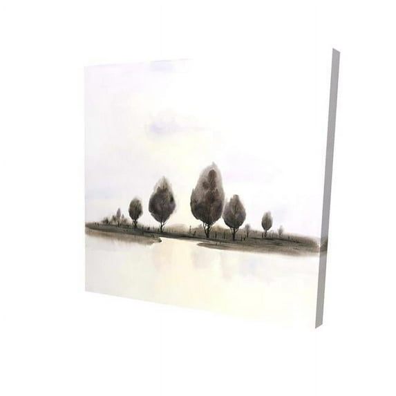 Begin Home Decor 2080-0808-LA101 8 x 8 in. Abstract Landscape of Trees-Print on Canvas