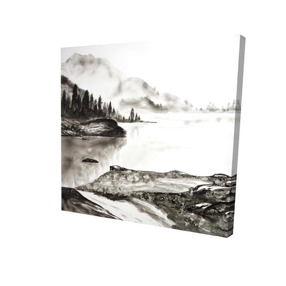 Begin Home Decor 2080-0808-LA162 8 x 8 in. Peaceful Landscape-Print on Canvas