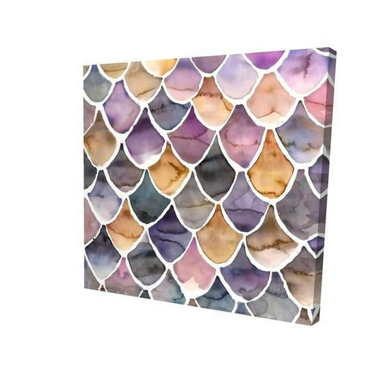 Begin Home Decor 2080-0808-PA6 8 x 8 in. Purple Like A Mermaid-Print on Canvas