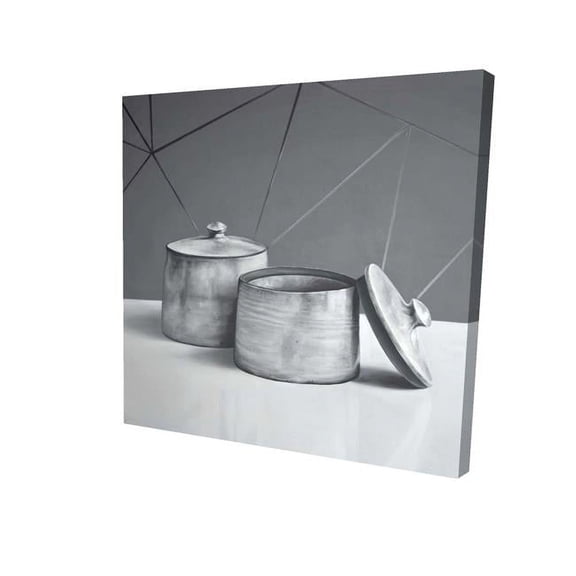 Begin Home Decor 2080-0808-SL29 8 x 8 in. Old Pot with Lid-Print on Canvas