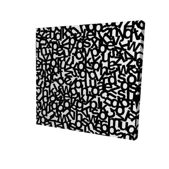 Begin Home Decor 2080-0808-TY21 8 x 8 in. Alphabet-Print on Canvas