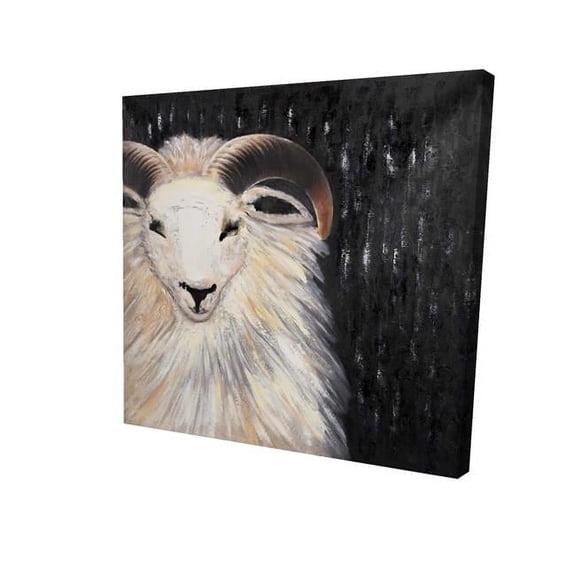 Begin Home Decor 2080-1212-AN108 12 x 12 in. Bushy Ram-Print on Canvas