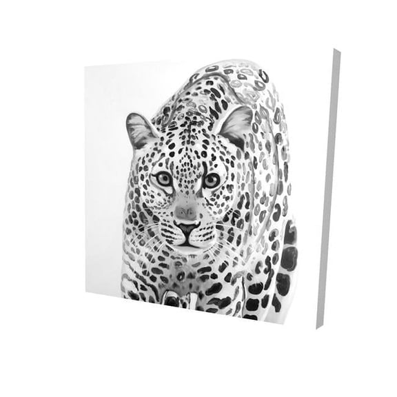Begin Home Decor 2080-1212-AN244 12 x 12 in. Leopard Ready to Attack-Print on Canvas