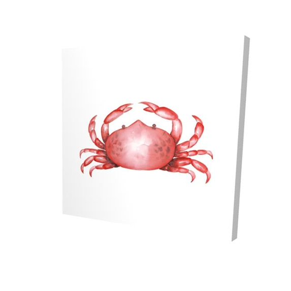 Begin Home Decor 2080-1212-AN478 12 x 12 in. Crab-Print on Canvas