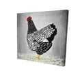 thumbnail image 1 of Begin Home Decor 2080-1212-AN520-1 12 x 12 in. Black & White Wyandotte Hen-Print on Canvas, 1 of 1