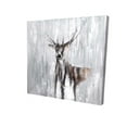 thumbnail image 1 of Begin Home Decor 2080-1212-AN93-1 12 x 12 in. Abstract Deer in the Forest-Print on Canvas, 1 of 1