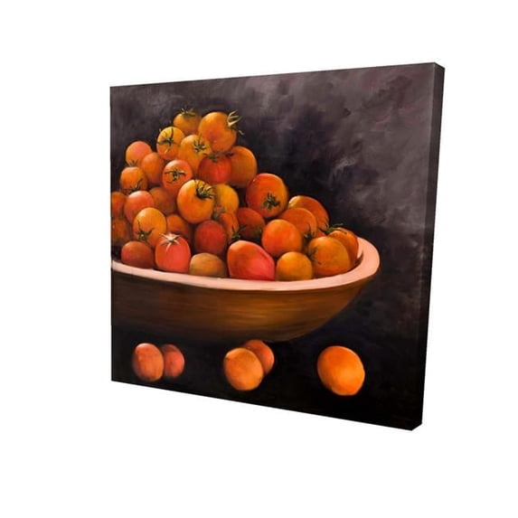 Begin Home Decor 2080-1212-GA57 12 x 12 in. Bowl of Cherry Tomatoes-Print on Canvas