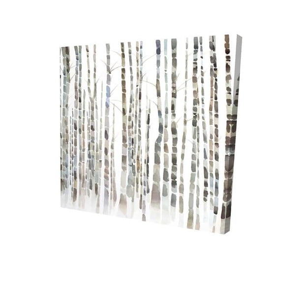 Begin Home Decor 2080-1212-LA135 12 x 12 in. Birch Trees Forest-Print on Canvas
