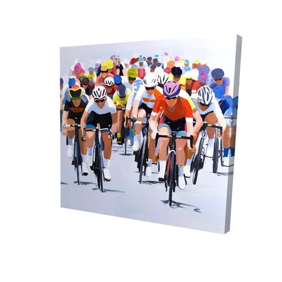 Begin Home Decor 2080-1212-SP27 12 x 12 in. Cycling Competition-Print on Canvas