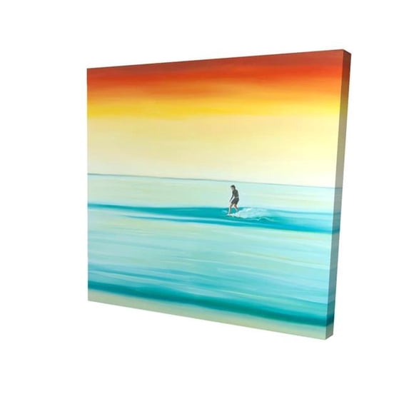 Begin Home Decor 2080-1212-SP47 12 x 12 in. A Surfer by Dawn-Print on Canvas