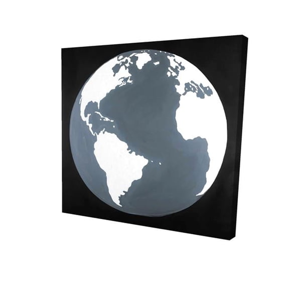 Begin Home Decor 2080-1212-TV10 12 x 12 in. Earth Satellite View-Print on Canvas