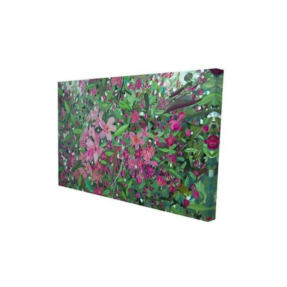 Begin Home Decor 2080-1218-FL373 12 x 18 in. Cherry Tree Blooming-Print on Canvas