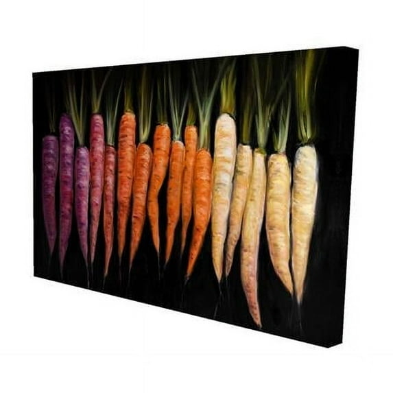 Begin Home Decor 2080-1218-GA60 12 x 18 in. Colorful Carrots-Print on Canvas