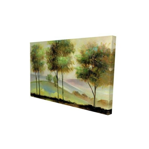 Begin Home Decor 2080-1218-LA3 12 x 18 in. Trees Near The Lake-Print on Canvas