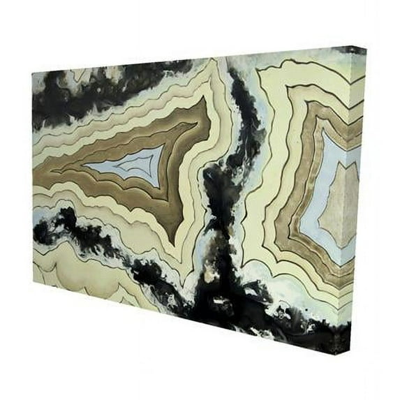 Begin Home Decor 2080-1218-MN5 12 x 18 in. Lace Agate-Print on Canvas