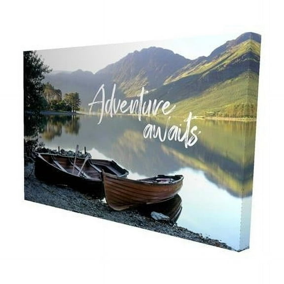Begin Home Decor 2080-1218-PH18 12 x 18 in. Adventure Awaits-Print on Canvas