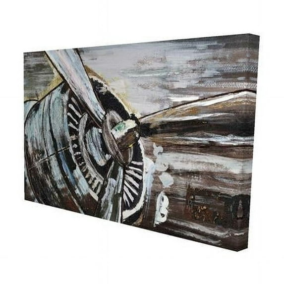 Begin Home Decor 2080-1218-TR1 12 x 18 in. Airplane Propeller-Print on Canvas