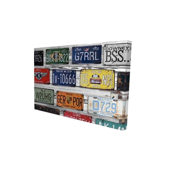 Begin Home Decor 2080-1218-TY8 12 x 18 in. Number Plates-Print on Canvas