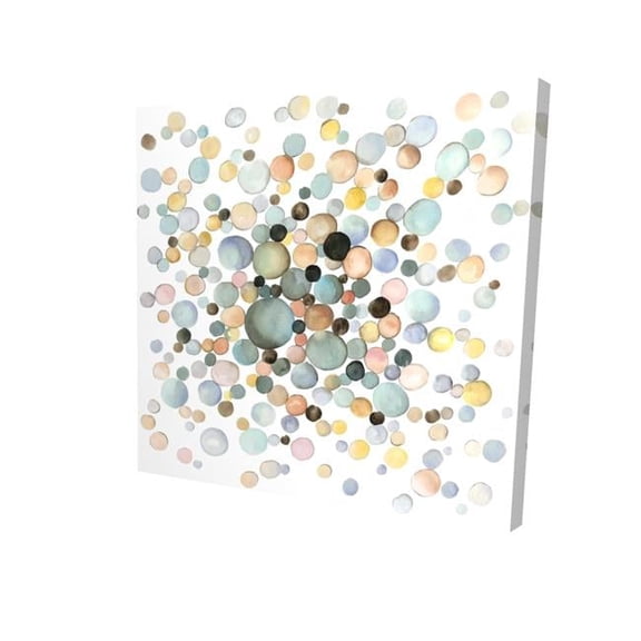 Begin Home Decor 2080-1616-AB90 16 x 16 in. Little Bubbles-Print on Canvas