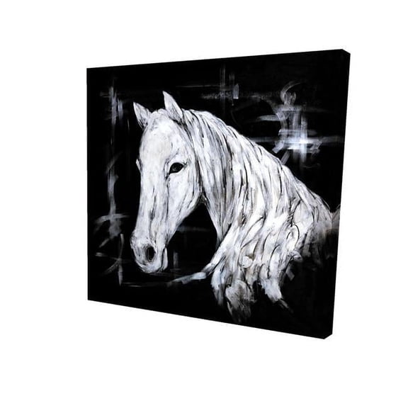 Begin Home Decor 2080-1616-AN211 16 x 16 in. Abstract Horse Profile View-Print on Canvas