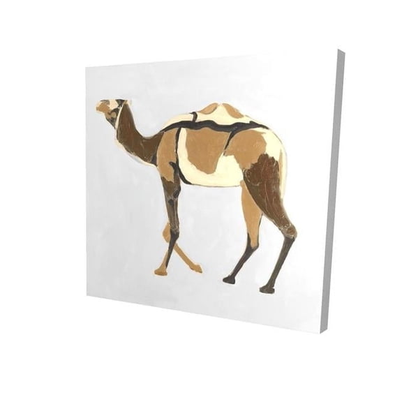 Begin Home Decor 2080-1616-AN302-1 16 x 16 in. Retro Dromadaire-Print on Canvas