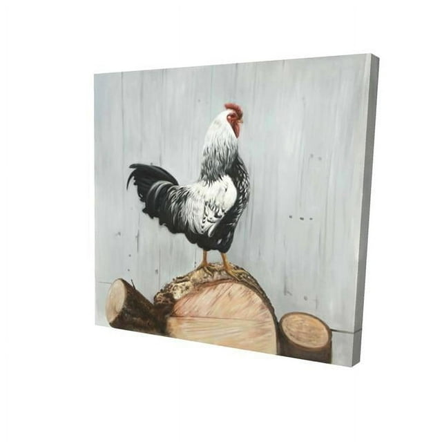 Begin Home Decor 2080-1616-AN518 16 x 16 in. Wyandotte Rooster-Print on Canvas