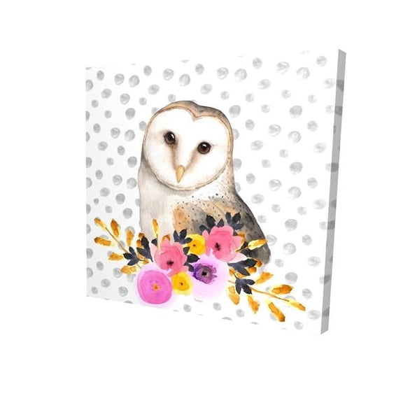 Begin Home Decor 2080-1616-CH3-1 16 x 16 in. Beautiful Owl-Print on Canvas