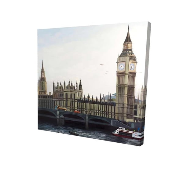 Begin Home Decor 2080-1616-CI259 16 x 16 in. Big Ben Clock Elizabeth Tower In London-Print on Canvas