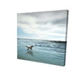 thumbnail image 1 of Begin Home Decor 2080-1616-CO152 16 x 16 in. Dog on the Beach-Print on Canvas, 1 of 1