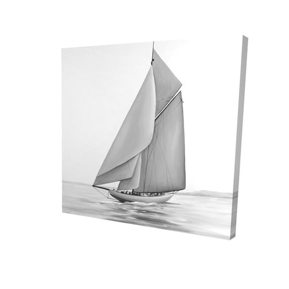 Begin Home Decor 2080-1616-CO74 16 x 16 in. Vintage Sailing Ship-Print on Canvas